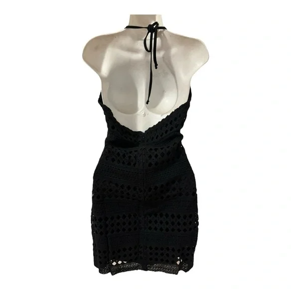 Black mini dress - halter - Jack by BB Dakota size 8 - Picture 3 of 9
